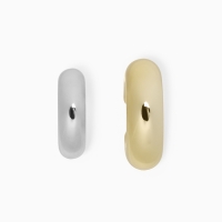 Серьги &laquo;Каффы&raquo; набор 2 шт, бублики, цвет серебро с золотом