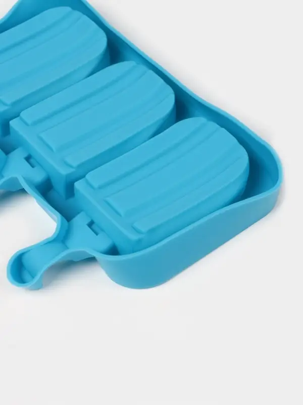 Форма для мороженого &laquo;Эскимо макси&raquo;, силикон, 19.5&times;14.5&times;2.5 см, 3 ячейки (8.2&times;4.6 см), МИКС