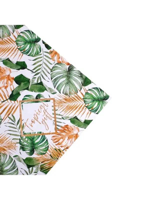 Бумага упаковочная глянцевая двухсторонняя &laquo;Тропики&raquo;, 70&times;100 см