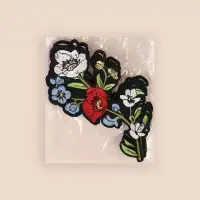 Термоаппликация &laquo;Цветы&raquo;, 16&times;8 см, разноцветная