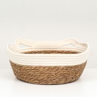 Экологичный лежак для животных (хлопок+рогоз), 35 х 27 х 13 см, вес до 8 кг, белая Экологичный лежак для животных (хлопок+рогоз), 35 х 27 х 13 см, вес до 8 кг, белая