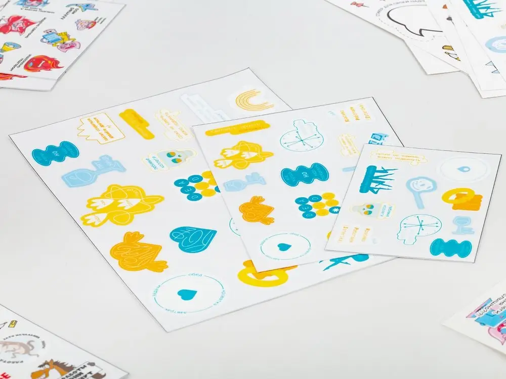 Наклейки UV-DTF Stiker Pack на заказ, S