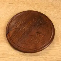 Подставка под горячее "Штурвал" (набор 6 шт), 12х11,5х6,8 см,  дерево шишам