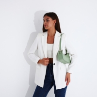 Сумка-багет на молнии, цвет зелёный Сумка-багет на молнии, цвет зелёный