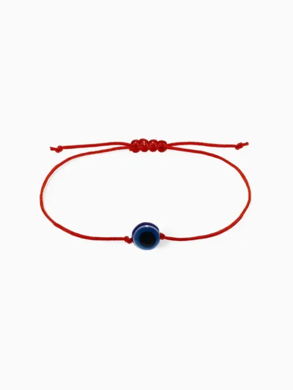 Браслет-оберег &laquo;Красная нить&raquo; глазик крупный, цвет синий, d=5,5 см