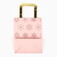 Пакет подарочный новогодний ламинированный &laquo;Танец снежинок&raquo;, MS 23 x 18 х 10 см