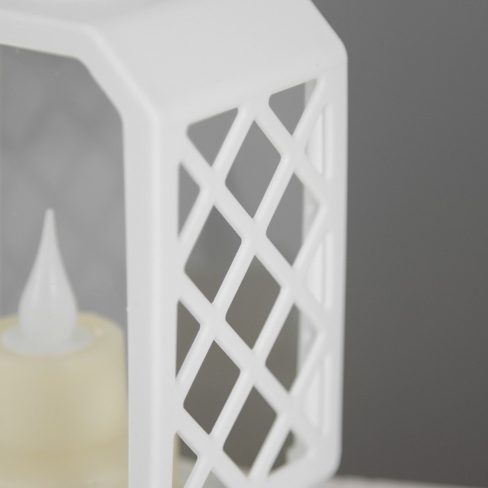 Ночник Ночник "Фонарь малый" LED от батареек 3хLR44 белый 9,5х6,5х15,5 см