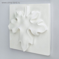 Гипсовая фигура Орнамент: Лист Клёна, 27 х 27 х 6 см