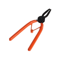 Съемник внешних стопорных колец ТУНДРА, удлиненные изогнутые губки на разжим, 180 мм