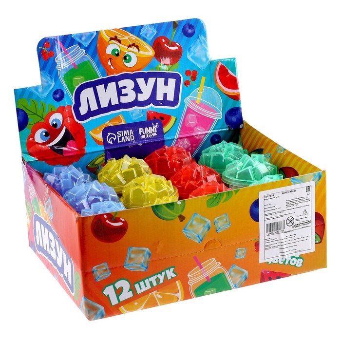 Лизун - слайм &laquo;Коктейль&raquo;, цвета МИКС