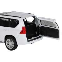 Машина металлическая Land Cruiser Prado 1:32, свет и звук, открываются двери, капот, багаж, инерция Машина металлическая Land Cruiser Prado 1:32, свет и звук, открываются двери, капот, багаж, инерция