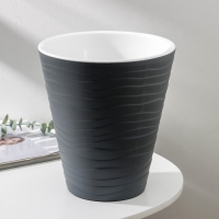 Кашпо для цветов со вставкой &laquo;Валенсия&raquo;, 5,2 л, цвет антрацит