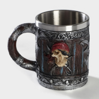 Кружка из нержавеющей стали &laquo;Пираты. Хэллоуин&raquo;, 400 мл