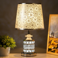 Лампа настольная "Блеск" 1x60Вт E27 хром низ подсветка 23х23х42 см RISALUX