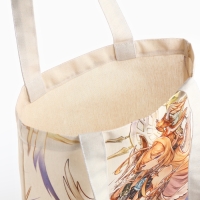 Шопер «Аниме» 33,5 х 39,5 см., отдел без молнии, без подклада, белый Шопер «Аниме» 33,5 х 39,5 см., отдел без молнии, без подклада, белый