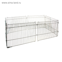 Вольер 6 секций, 64 х 54 см, чёрный