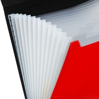 Папка картотека А4, Calligrata TOP DeLuxe, 13 отделений, пластиковая, 1000 мкм, красная Папка картотека А4, Calligrata TOP DeLuxe, 13 отделений, пластиковая, 1000 мкм, красная