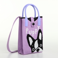 Сумка на кнопке &laquo;Выбражулька&raquo;, цвет сиреневый