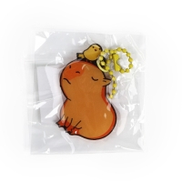 Брелок для ключей акриловый на цепочке «Капибара», 3.5 х 9 см Брелок для ключей акриловый на цепочке «Капибара», 3.5 х 9 см