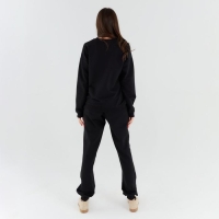 Костюм женский (свитшот, брюки) MINAKU: Casual Collection цвет чёрный, размер 50 Костюм женский (свитшот, брюки) MINAKU: Casual Collection цвет чёрный, размер 50