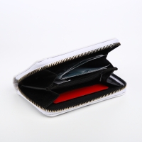 Кошелёк детский на молнии &laquo;Выбражулька&raquo;, цвет белый/чёрный