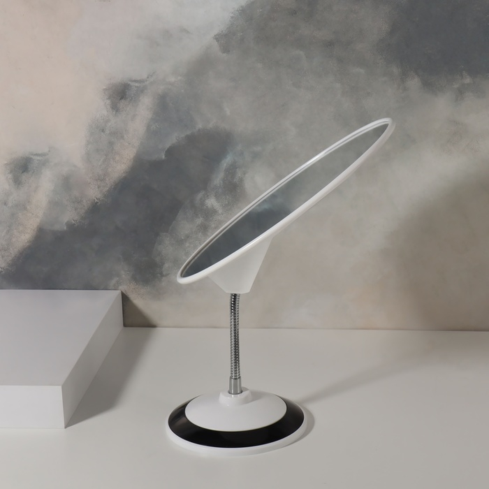 Зеркало настольное «Овал», на гибкой ножке, зеркальная поверхность 15,2 × 18,7 см, цвет МИКС Зеркало настольное «Овал», на гибкой ножке, зеркальная поверхность 15,2 × 18,7 см, цвет МИКС