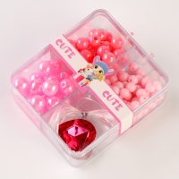 Набор для творчества &laquo;Украшение из бусин&raquo;, цвет розовый