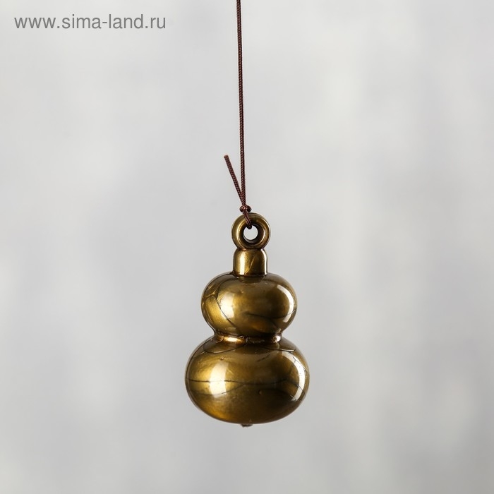 Музыка ветра металл "Горлянка" 3 колокольчика 1 фигурка 40 см МИКС