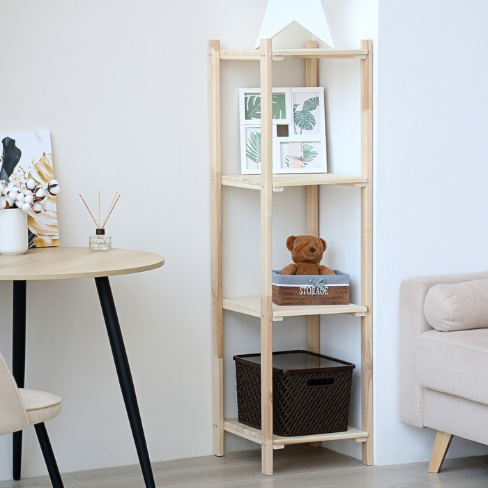 Стеллаж деревянный, 40&times;40&times;140см