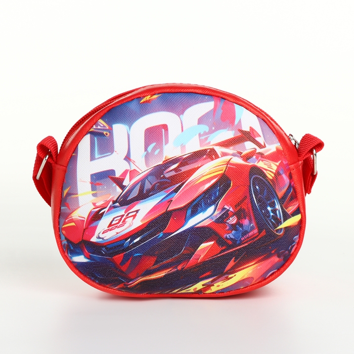 Сумка детская на молнии, цвет красный