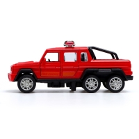 Машина металлическая &laquo;Джип 6X6 спецслужбы&raquo;, 1:32, инерция, цвет красный