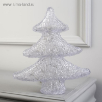 Светодиодная фигура &laquo;Ёлочка&raquo; 25 &times; 30 &times; 6 см, акрил, батарейки ААх2 (не в комплекте), свечение мульти (RGB)