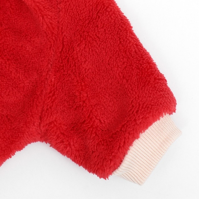 Свитер Свитер "Арбуз", велюр, размер XS (ДС 20, ОШ 21, ОГ 30 см), красный