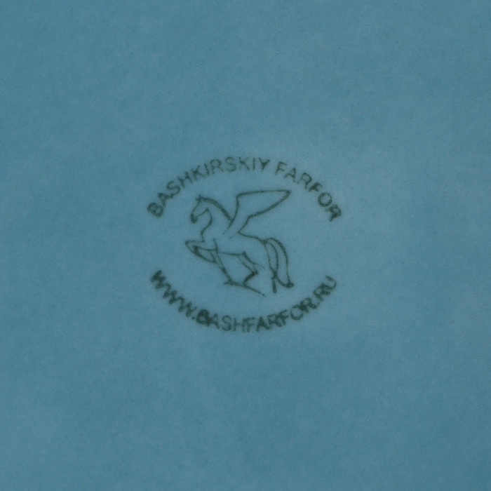 Тарелка мелкая &laquo;Акварель&raquo;, d=24 см, цвет голубой