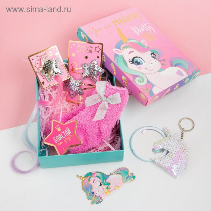 Набор подарочный KAFTAN Набор подарочный KAFTAN "Pretty Unicorn" носки и аксессуары