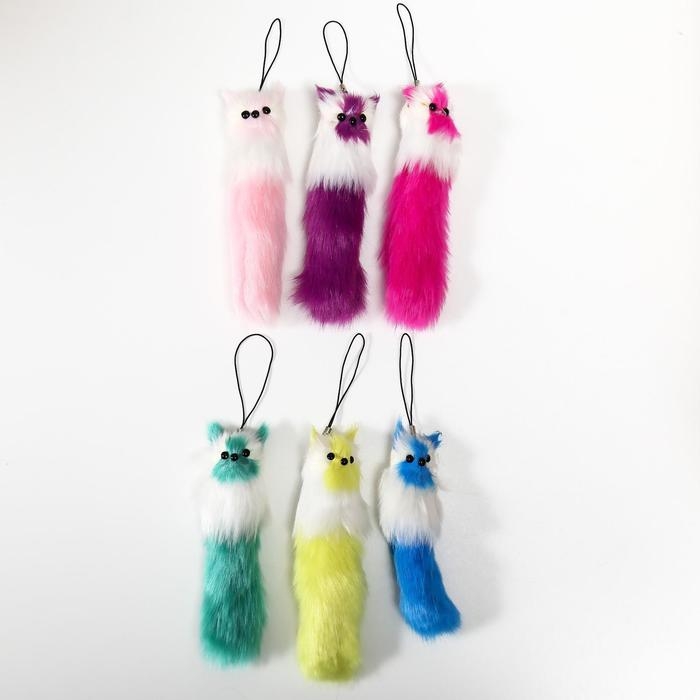 Пушистик на подвеске МИКС 3х3х12 см Пушистик на подвеске МИКС 3х3х12 см