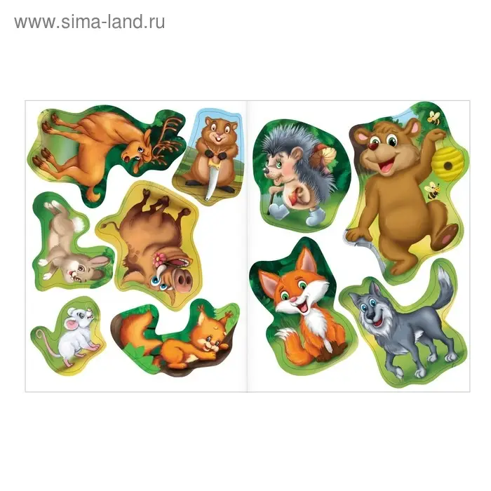 Наклейки обучающие &laquo;Загадки. Медведь&raquo;, 12 стр.