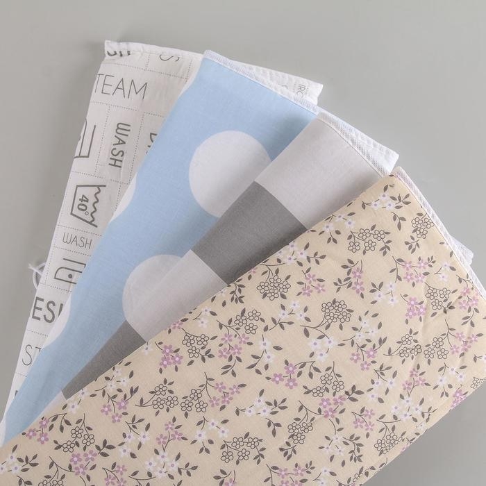 Чехол для гладильной доски Доляна&laquo;Ассорти&raquo;, 140&times;50 см, с поролоном, рисунок МИКС