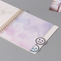 Фотоальбом на спирали 20 листов "Облака" объёмный элемент + 4 вкладки 24х24 см