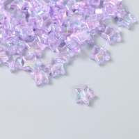 Набор бусин для творчества пластик "Звезда. Сиреневый перламутр" набор 20 гр 1,1х1,1х0,4 см 929199 Набор бусин для творчества пластик "Звезда. Сиреневый перламутр" набор 20 гр 1,1х1,1х0,4 см 929199