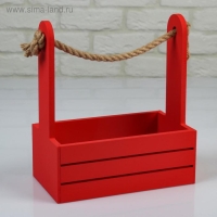 Набор кашпо деревянных 3 в 1 (30.5×18.5×35; 25.5×15×30; 20×12×23) "Аром", красный Набор кашпо деревянных 3 в 1 (30.5×18.5×35; 25.5×15×30; 20×12×23) "Аром", красный