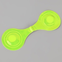 Светоотражающая клипса на магните, 5 &times; 15 см, цвет жёлтый