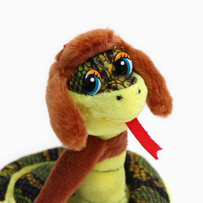 Мягкая игрушка &laquo;Змея&raquo;, 10 см, цвет коричневый