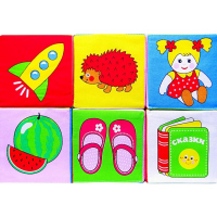 Набор развивающих мягких кубиков &laquo;Предметы&raquo;