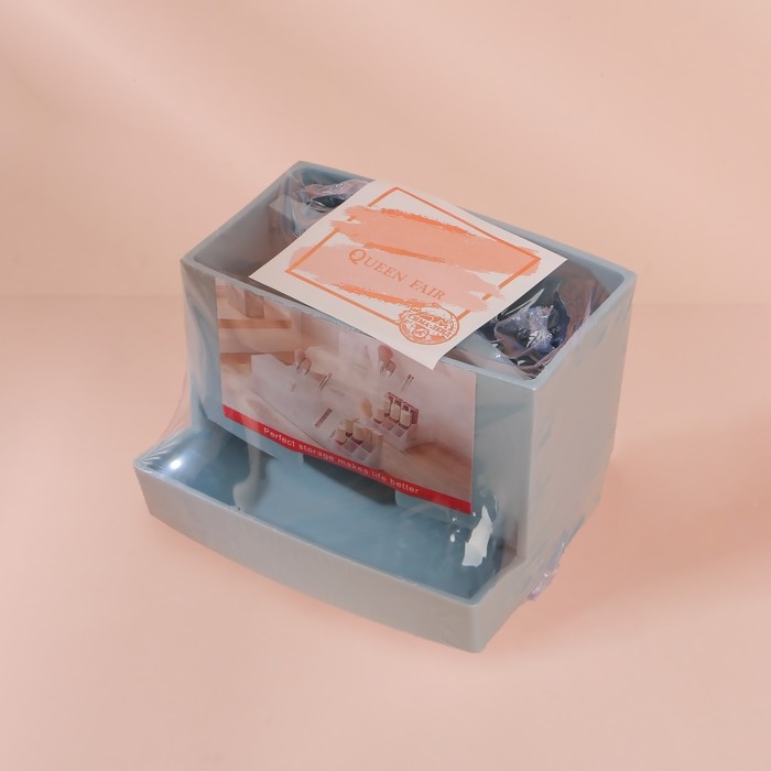 Органайзер для ватных палочек, с крышкой, 9 × 6,5 × 7,5 см, цвет МИКС Органайзер для ватных палочек, с крышкой, 9 × 6,5 × 7,5 см, цвет МИКС