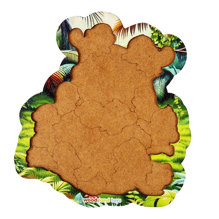 Пазл вкладыш «Обезьянка с малышами», 14 деталей Пазл вкладыш «Обезьянка с малышами», 14 деталей