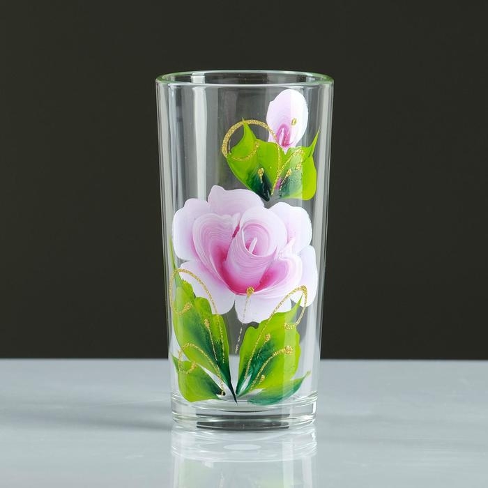 Набор для сока "Розочка" художественная роспись, 6 стаканов 1250/200 мл