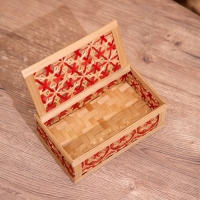 Шкатулка из бамбука 17х10х7 см