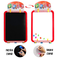 Мольберт 3в1 &laquo;Доска для рисования&raquo;, меловая, магнитно-маркерная, Фиксики