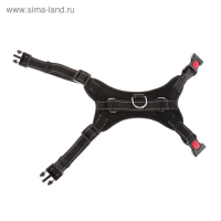 Шлейка К7 мягкая светоотражающая, размер S, ОГ 44-55 см, вес 5-9 кг, чёрная Шлейка К7 мягкая светоотражающая, размер S, ОГ 44-55 см, вес 5-9 кг, чёрная